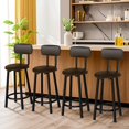 DKLGG Bar Stools Set of 4, 35.4 inch Barstools Set of 4, Counter Chairs
