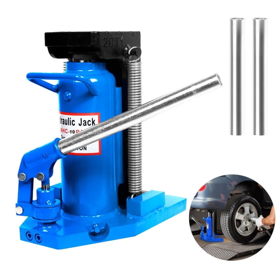 tanzhilei 20 Ton Hydraulic Toe Jack  10 Ton Toe Lifting Capacity  Heavy-Duty Compact Unit with Detachable Handle 360 Swivel Control, Release Valve Reinforced Base