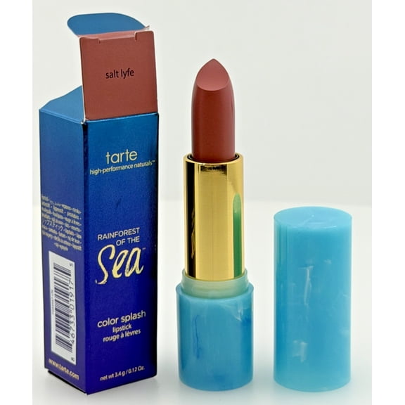 Tarte Rainforest of the Sea Color Splash Lipstick - Salt Lyfe - Full Size 0.12oz