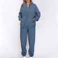 thumbnail image 1 of tarylea 2 Piece Sets for Women Sweatsuits Long Sleeve Half Zip Pullover Cinch Bottom Trousers Casual Fall Workout Tracksuits, 1 of 8