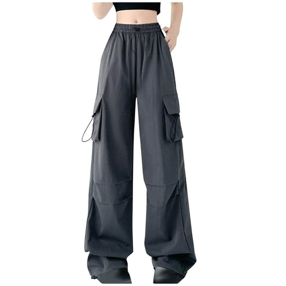 tarylea 2pc Sweatpants for Women Elastic Waist Drawstring Trousers Cinch Bottom Solid Color Pants with Pockets Running Athletic Pants