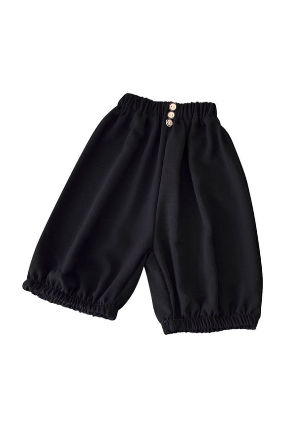 Baby Clothes Boys Girls Joggers Newborn High Waisted Cinch Bottom Sweatpants Infant Solid Color Track Pants