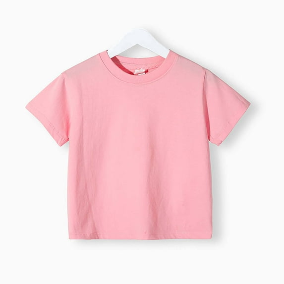 tarylea Baby Clothes Toddler Boys Girls Cotton T Shirts Infant Short Sleeve Shirts Newborn Crewneck Summer Top Basic Tees