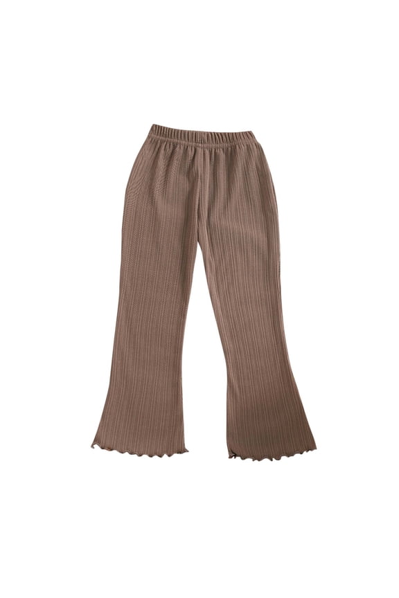 Baby Clothes Toddler Boys Girls Flare Pants Newborn High Waisted Pants Infant Bell Bottom Trousers