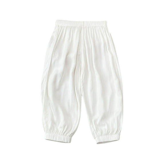 tarylea Baby Clothes Toddler Boys Girls Joggers High Waisted Casual Sweatpants Solid Color Loose Track Pants