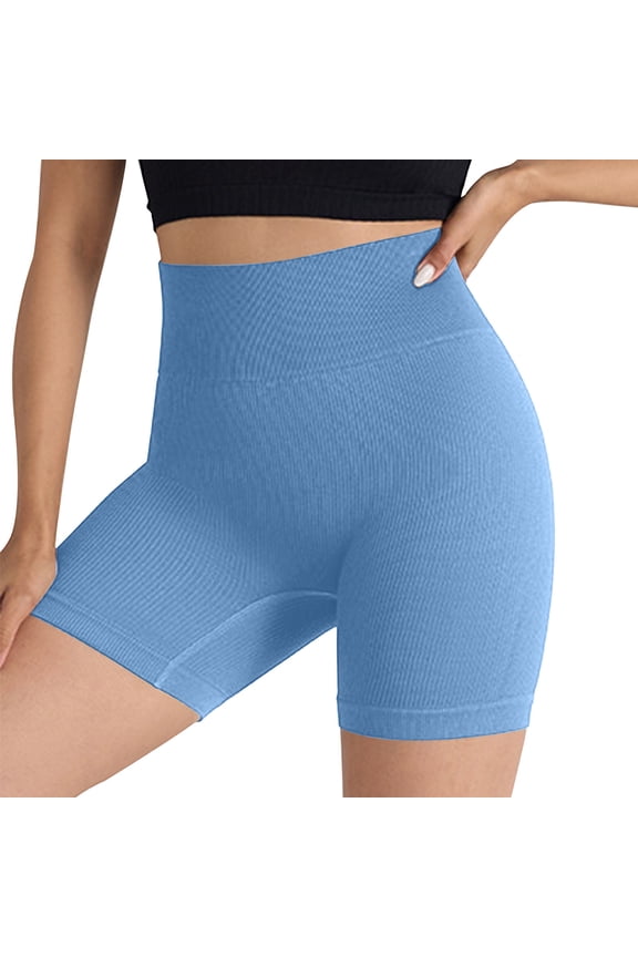 Biker Shorts Women High Waisted Belly Control Scrunch Butt Shorts Leggings Summer Gym Running Yoga Shorts