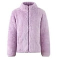 thumbnail image 1 of tarylea Boy's Clothes Jacket Full Zipper Stand Collar Coat Double Sided Plush Solid Color Long Sleeve Jackets Casual Winter Warm Tops, 1 of 3