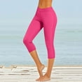 thumbnail image 1 of tarylea Capri Pants for Women Cross Front Slim Fitted Leggings 3/4 Length Pants Solid Color Stretch Pants Casual Comfy Trendy Pants, 1 of 6