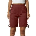thumbnail image 1 of tarylea Cargo Shorts for Women High Waisted Outdoor Hiking Shorts Wide Leg Casual Loose Fitted Summer Shirts, 1 of 7