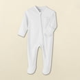 thumbnail image 1 of tarylea Child Cotton Footed Rompers Long Sleeve Full Zipper Crew Neck Jumpsuits Casual Fall Comfy Plain Unisex Rompers, 1 of 9
