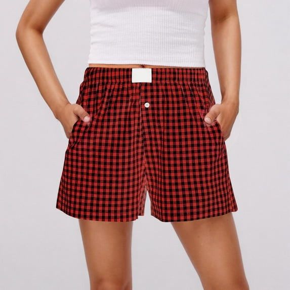 tarylea Cotton Linen Shorts for Women Elastic Waist Color Blocked Shorts Casual Lightweight Breathable Summer Comfy Shorts