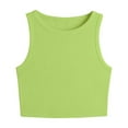thumbnail image 1 of tarylea Crop Tank Tops for Womens Going Out Tops Ribbed Knit Sleeveless Crewneck Comfy Slim Fitted Summer Sleeveless Shirt, 1 of 5