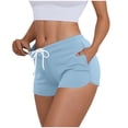 thumbnail image 1 of tarylea Dolphin-Shorts for Women Drawstring Waist Summer Gym Running Workout Shorts with Pockets, 1 of 7