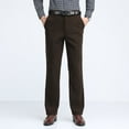 thumbnail image 1 of tarylea Dress Pants for Men Corduroy Straight Leg High Rise Trousers Solid Color Button Waist Pants with Pockets Casual Office Pants, 1 of 5