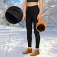 thumbnail image 1 of tarylea Girls Athletic Leggings High Rise Fleece Lined Ankle Length Pants Casual Workout Yoga Pants with Pockets, 1 of 9