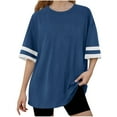 thumbnail image 1 of tarylea Girls Oversized T Shirts Drop Shoulder Short Sleeve Shirts Round Neck Loose Fitted Summer Tees Top, 1 of 7