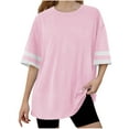 thumbnail image 1 of tarylea Girls Oversized T Shirts Drop Shoulder Short Sleeve Shirts Round Neck Loose Fitted Summer Tees Top, 1 of 7