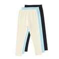 thumbnail image 1 of tarylea Girls Pants Multipacks Elastic Waist High Rise Leggings Casual Comfy Stretch Solid Color Bottom Pants, 1 of 2