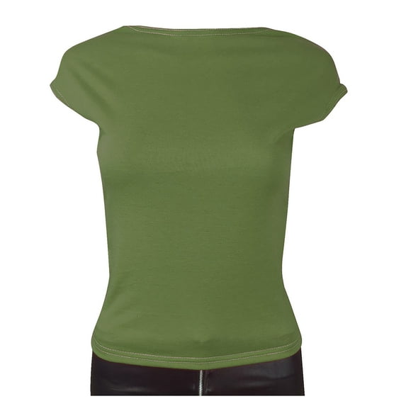 tarylea Going out Tops for Women Backless Open Back Short Sleeve Crop Tops Solid Color Slim Fitted Tops Tee Casual Summer Cute Tops