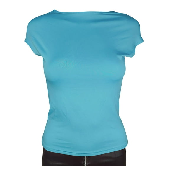 tarylea Going out Tops for Women Backless Open Back Short Sleeve Crop Tops Solid Color Slim Fitted Tops Tee Casual Summer Cute Tops