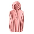 thumbnail image 1 of tarylea Hoodies for Women Drawstring Knitted Sweater Tops Long Sleeve Solid Color Pullover Casual Loose Fall Basic Dailywear Sweatshirt, 1 of 9
