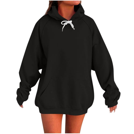 tarylea Hoodies for Women Drawstring Oversized Sweatshirts Long Sleeve Loose Pullover with Pockets Casual Trendy Fall Tops