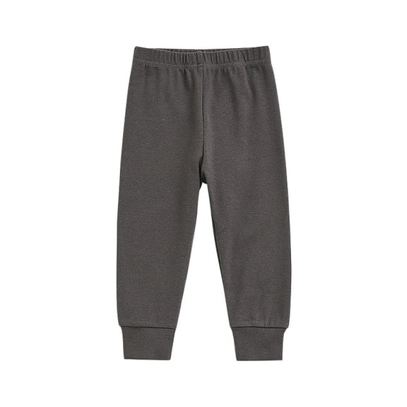 tarylea Infant Baby Girls Pants Elastic Waist High Rise Pants Cinch Bottom Solid Color Sleeping Trousers Casual Loose Comfy Cute Lightweight Breathable Toddler Pants for 12 Months-11 Years