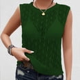 thumbnail image 1 of tarylea Knitted Tank Tops for Women Sleeveless Crew Neck Eyelet See-Through Tops Casual Comfy Summer Dressy Blouse, 1 of 7