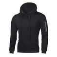 thumbnail image 1 of tarylea Men's Pullover Sweatshirt Hoodies Long Sleeve Drawstring Tops Casual Fitted Fall Solid Color Sweatshirts Top, 1 of 3