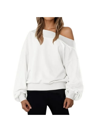 One Shoulder Sweatshirt Top