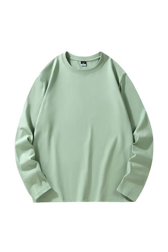 Plus Size Crew Neck Sweatshirts for Men Long Sleeve Loose Oversized Pullover Casual Fall Basic Dailywear Tops