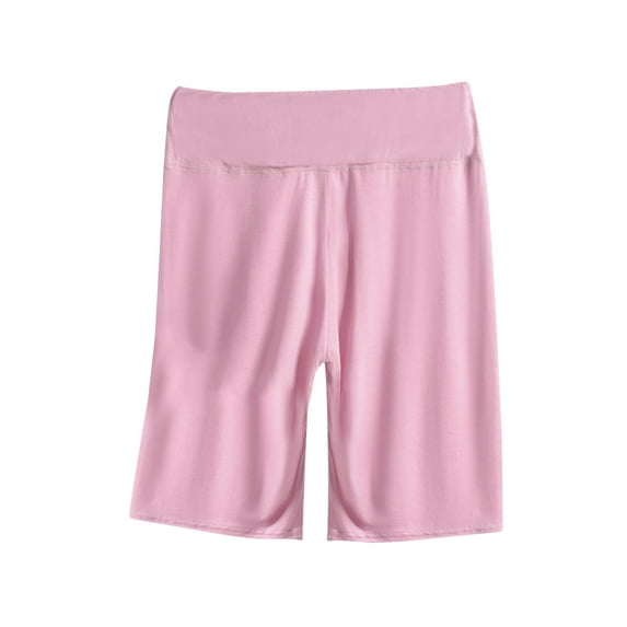 tarylea Plus Size Pajamas Shorts for Women Stretchy High Waisted Lounge Shorts Solid Color Casual Comfy Sleep Shorts