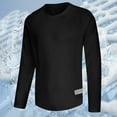 thumbnail image 1 of tarylea Plus Size Tops for Men Long Sleeve Crew Neck Mesh T-Shirts Casual Lightweight Breathable Workout Pullover Tops, 1 of 4
