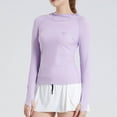thumbnail image 1 of tarylea Plus Size Workout Hoodies for Women Long Sleeve Fitted Tops with Thumb Holes Lightweight Quick Dry Stretch Shirts Casual Comfy Sunproof Tops, 1 of 6