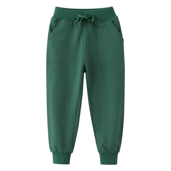 tarylea Sweatpants for Toddler Baby Girls Boys Drawstring Stretch Waist Pants Solid Color Cinch Bottom Joggers Casual Basic Trendy Dailywear Trousers Loose Workout Infant Pants for 1-7 Years
