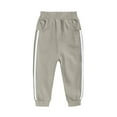 thumbnail image 1 of tarylea Sweatpants for Toddler Baby Girls Boys Cinch Bottom Elastic Waist Pants Color Blocked Trousers with Pockets Casual Loose Comfy Infant Pants for 4-15 Years, 1 of 7