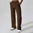 thumbnail image 1 of tarylea Sweatpants for Women Drawstring Elastic Waist Trousers Solid Color Straight Leg Pants with Pockets Casual Loose Comfy Pants, 1 of 5