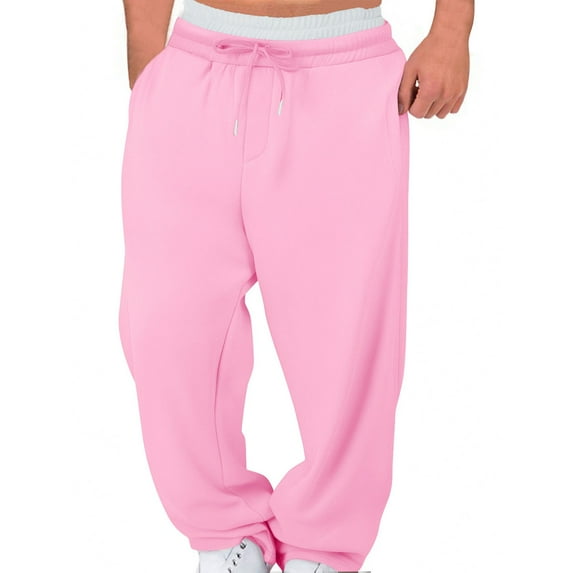 tarylea Sweatpants for Women High Rise Drawstring Trousers Color Blocked Wide Leg Pants with Pockets Casual Loose Workout Athletic Pants