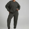thumbnail image 1 of tarylea Sweatsuit for Women 2 Piece Long Sleeve Crew Neck Pullover Cinch Bottom Pants Casual Fall Basic Loose Tracksuits, 1 of 7