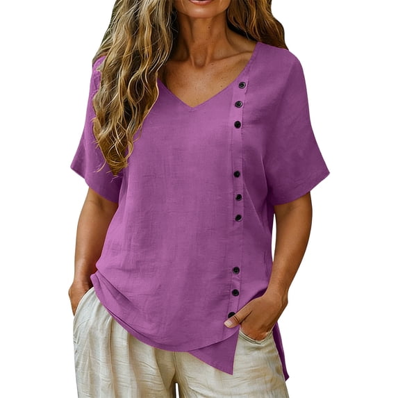 tarylea T-Shirt for Women Ribbed Cap Short Sleeve Crewneck Stretch Comfy Casual Summer Dailywear Tees