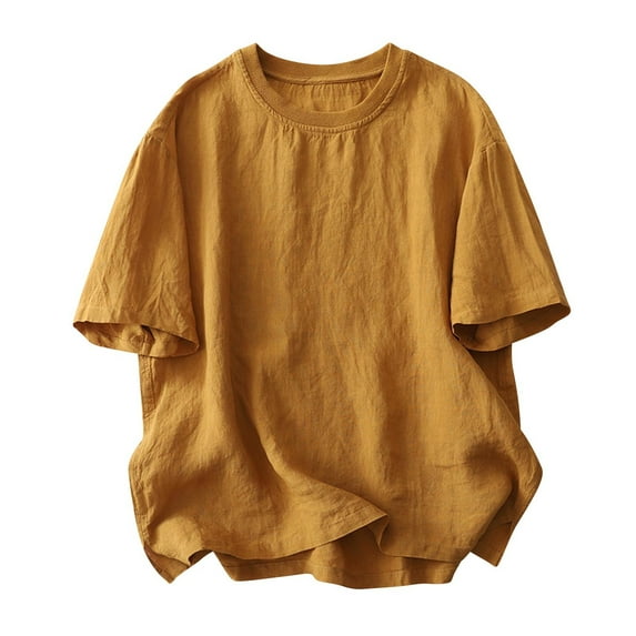 tarylea T-Shirt for Women Short Sleeve Crew Neck Loose Fitting Lightweight Breathable Moisture-Wicking Basic Tees