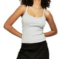 thumbnail image 1 of tarylea Tank Tops for Women Spaghetti Strap Square Neck Crop Tops Solid Color Slim Fitted Camisole Casual Summer Trendy Shirts, 1 of 6