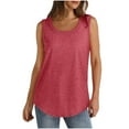 thumbnail image 1 of tarylea Tank Tops for Women Summer Sleeveless Tops Crewneck Casual Flowy Shirts Blouses Loose Fitted 2025, 1 of 5