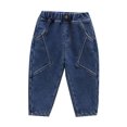 thumbnail image 1 of tarylea Toddler Baby Girls Boys Clothes Fleece Lined Elastic Waist Mid Rise Pants Solid Color Cinch Bottom Trousers Casual Loose Winter Warm Dailywear Infant Pants for 2-10 Years, 1 of 6