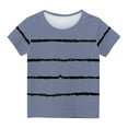 thumbnail image 1 of tarylea Toddler Boys Girls Cotton T-Shirts Baby Short Sleeve Shirts Crewneck Tees Striped Summer Tops, 1 of 5