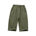 thumbnail image 1 of tarylea Toddler Clothes Boys Girls Capri Pants Unisex Quick Dry Capris Lightweight Pull on Summer Cropped Lounge Trousers, 1 of 4