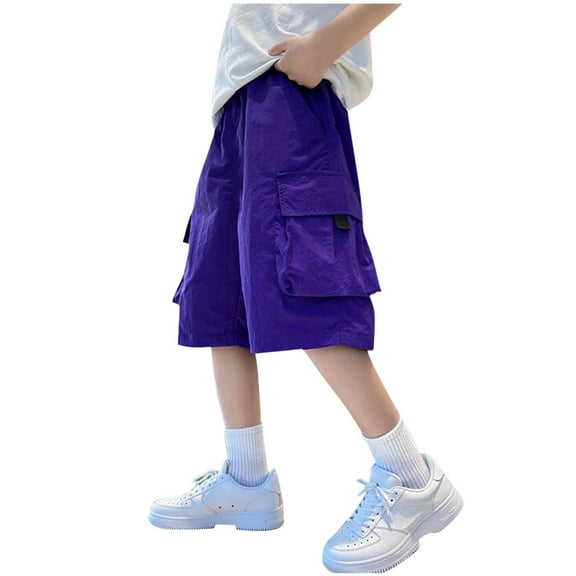 tarylea Toddler Clothes Boys Girls Cargo Shorts Knee Length High Waisted Shorts Baggy Summer Shorts