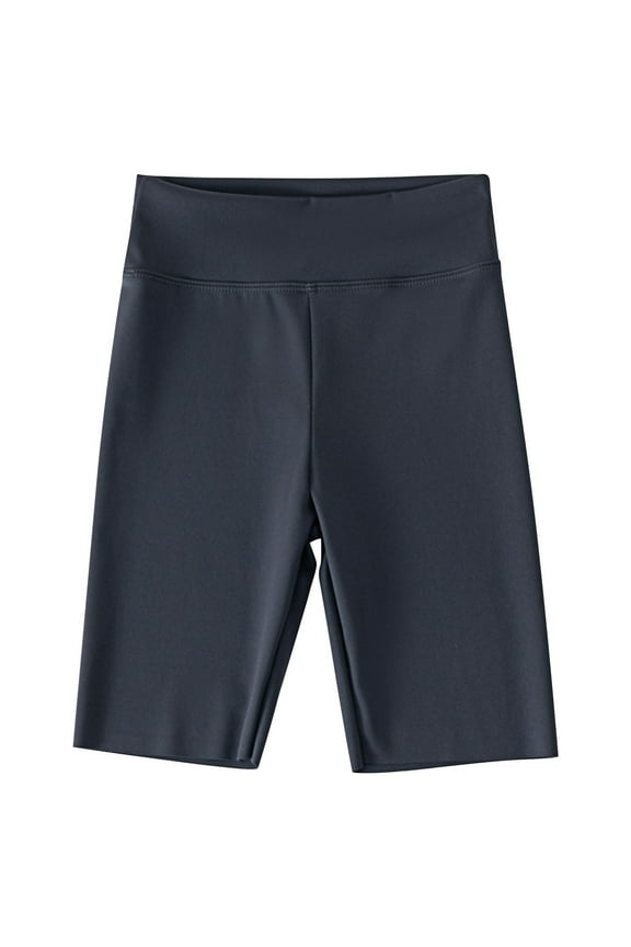 Yoga Shorts for Toddler Baby Girls Slim Fitted Solid Color Knee Length Leggings High Rise Stretch Shorts Casual Workout Athletic Infant Shorts for 2-12 Years