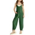 thumbnail image 1 of tarylea Toddler Girls Sleeveless Jumpsuits Adjustable Spaghetti Strap Rompers Long Pants Baggy Overalls 1 Piece Summer Outfits, 1 of 3