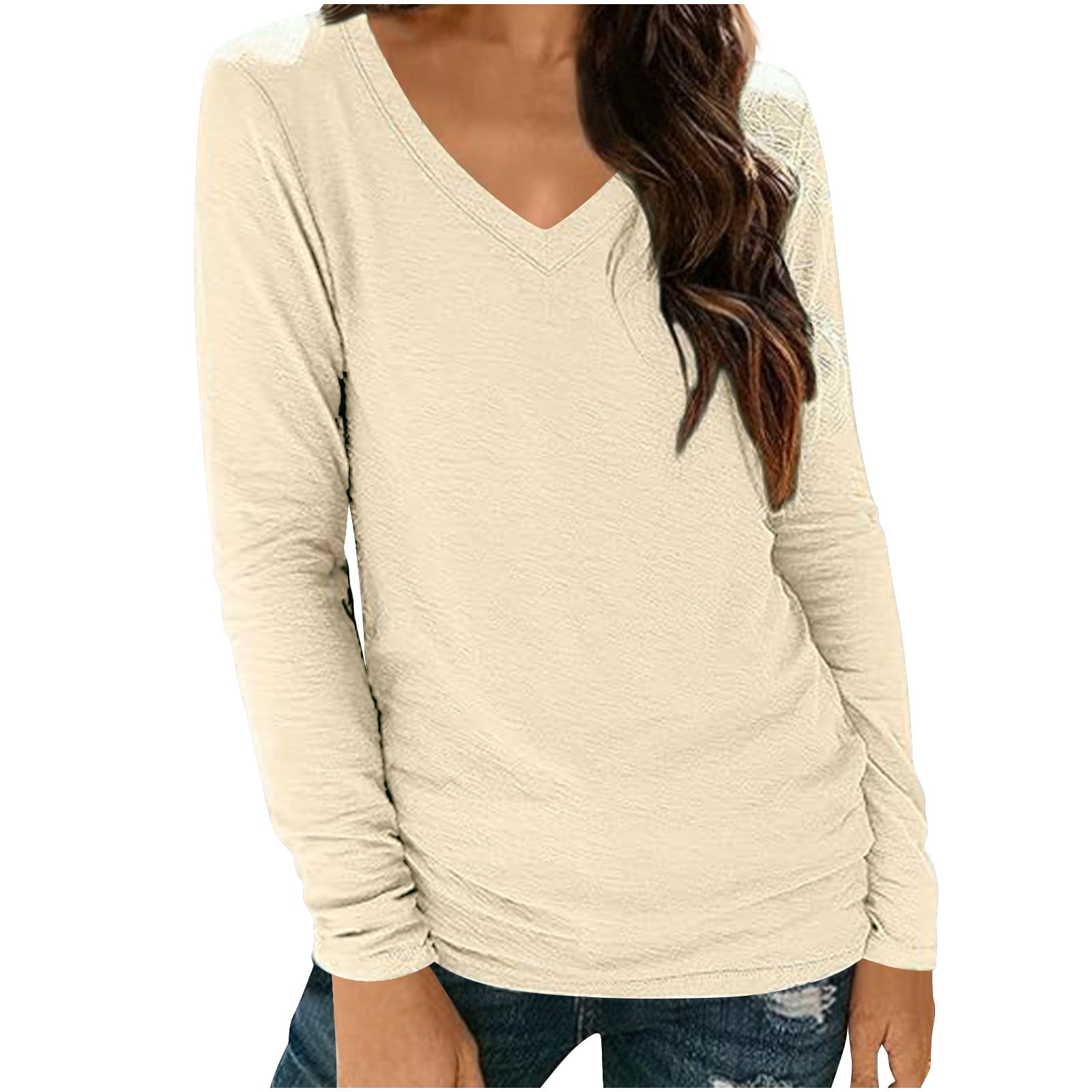 Women's Casual Long Sleeve Hoodie Pullover - Loose Fit Color Block Tunic Top, Navy Blue, Small